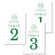 Circle Initials Table Number Cards Image 2 of 3